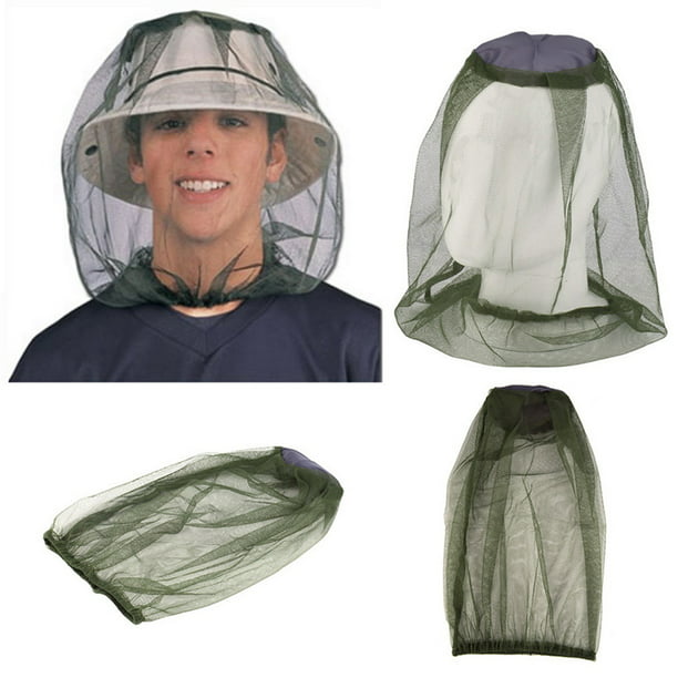 Anti-Mosquito Bug Bee Insect Head Net Hat Cap Sun Protection Fishing Hiking